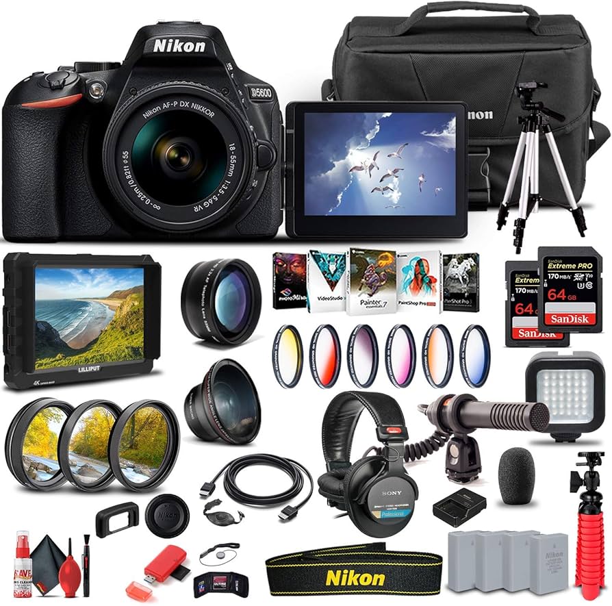 Amazon.com : Nikon D5600 DSLR Camera with 18-55mm Lens (1576) + 4K