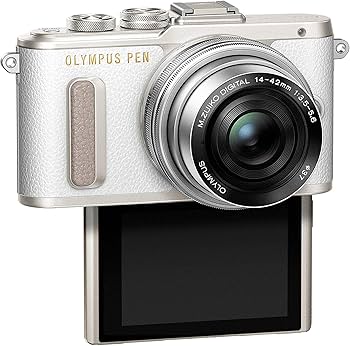 Amazon.com : OLYMPUS PEN E-PL8 14-42mm EZ lens kit [White