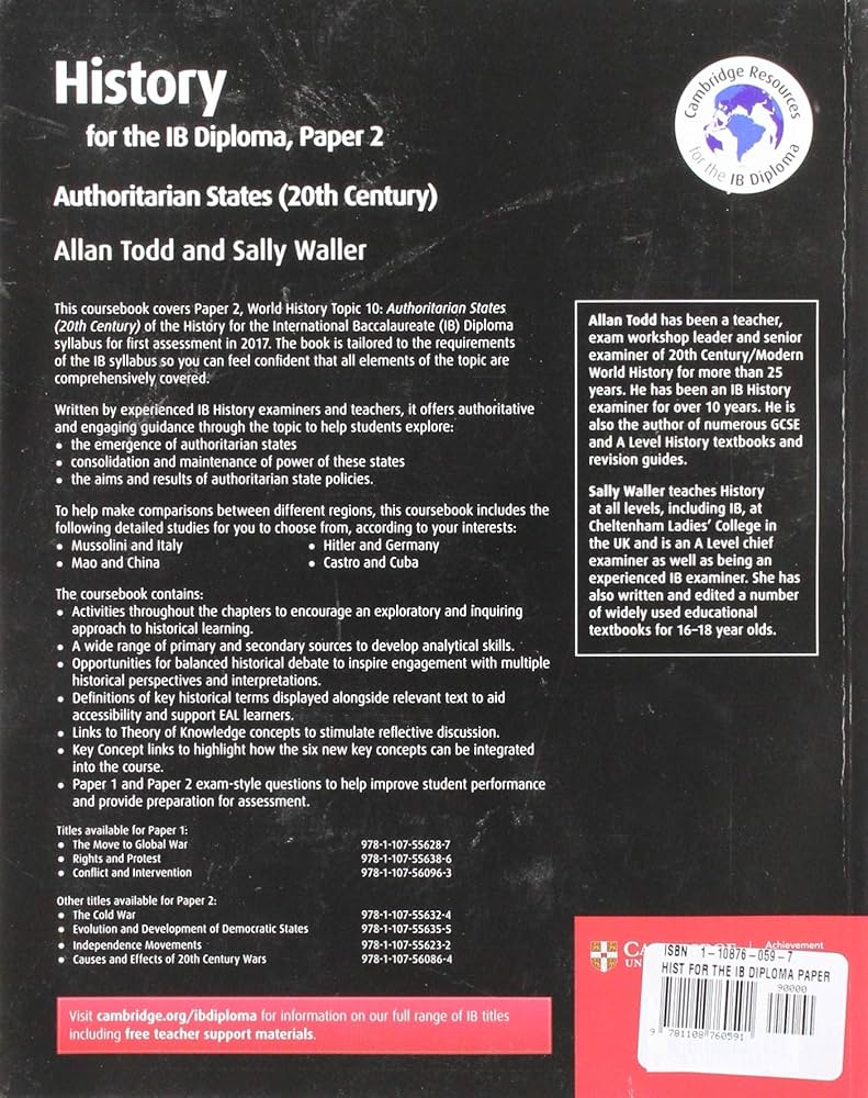 History for the IB Diploma Paper 2 Authoritarian States (20th