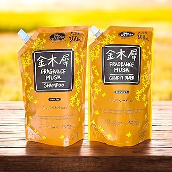 Amazon | ミツエイ 金木犀 FRAGRANCE MUSK SHAMPOO CONDITIONER