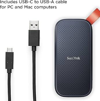 Amazon.com: SanDisk 2TB Portable SSD - Up to 800MB/s, USB-C, USB