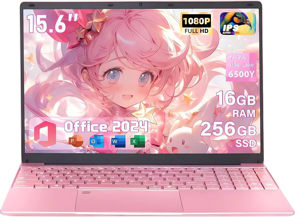 Amazon.co.jp: ノートパソコンピンク【Win 11/MS Office 2024搭載