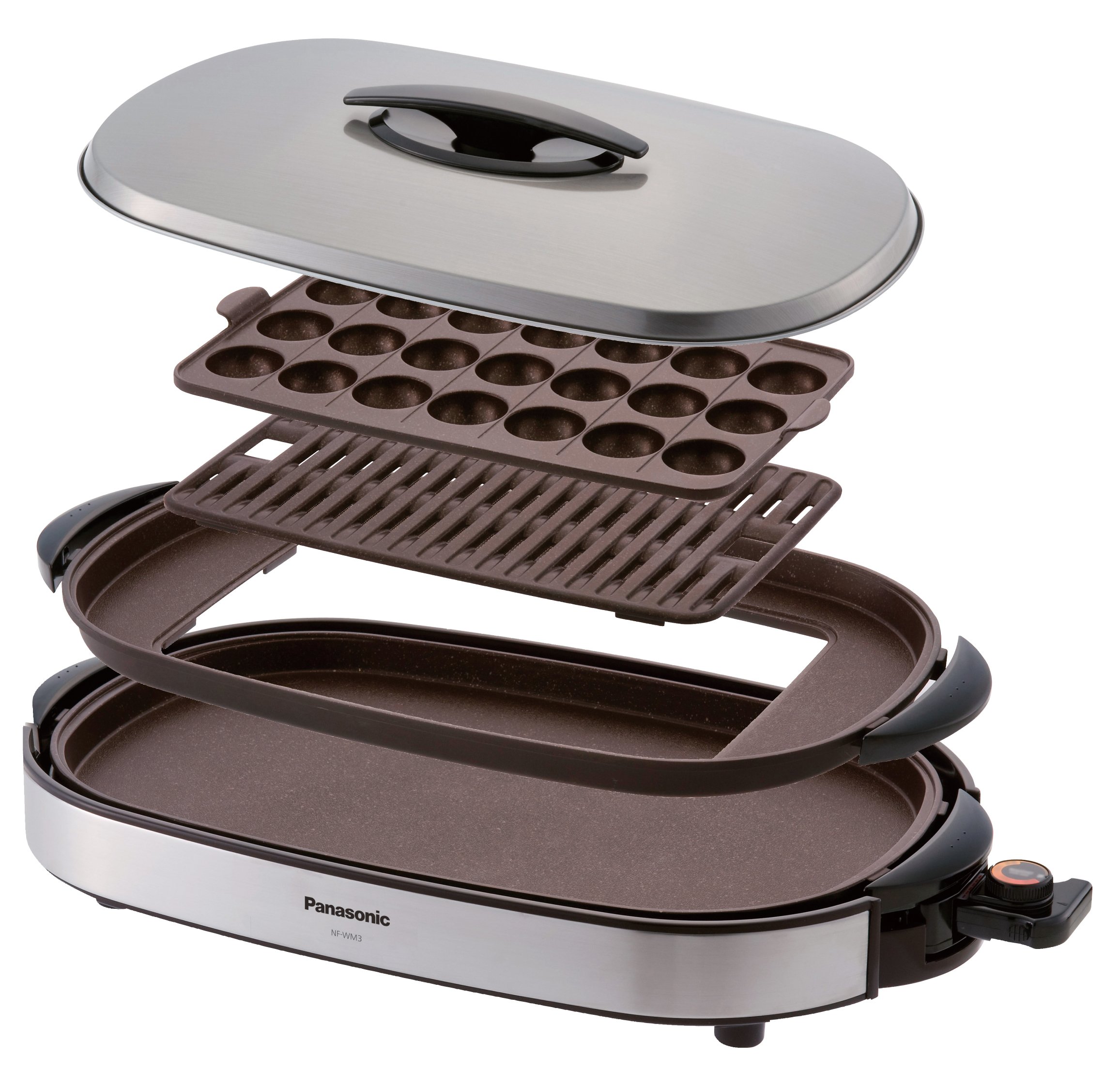 Amazon | パナソニック ホットプレート シルバー NF-WM3-S