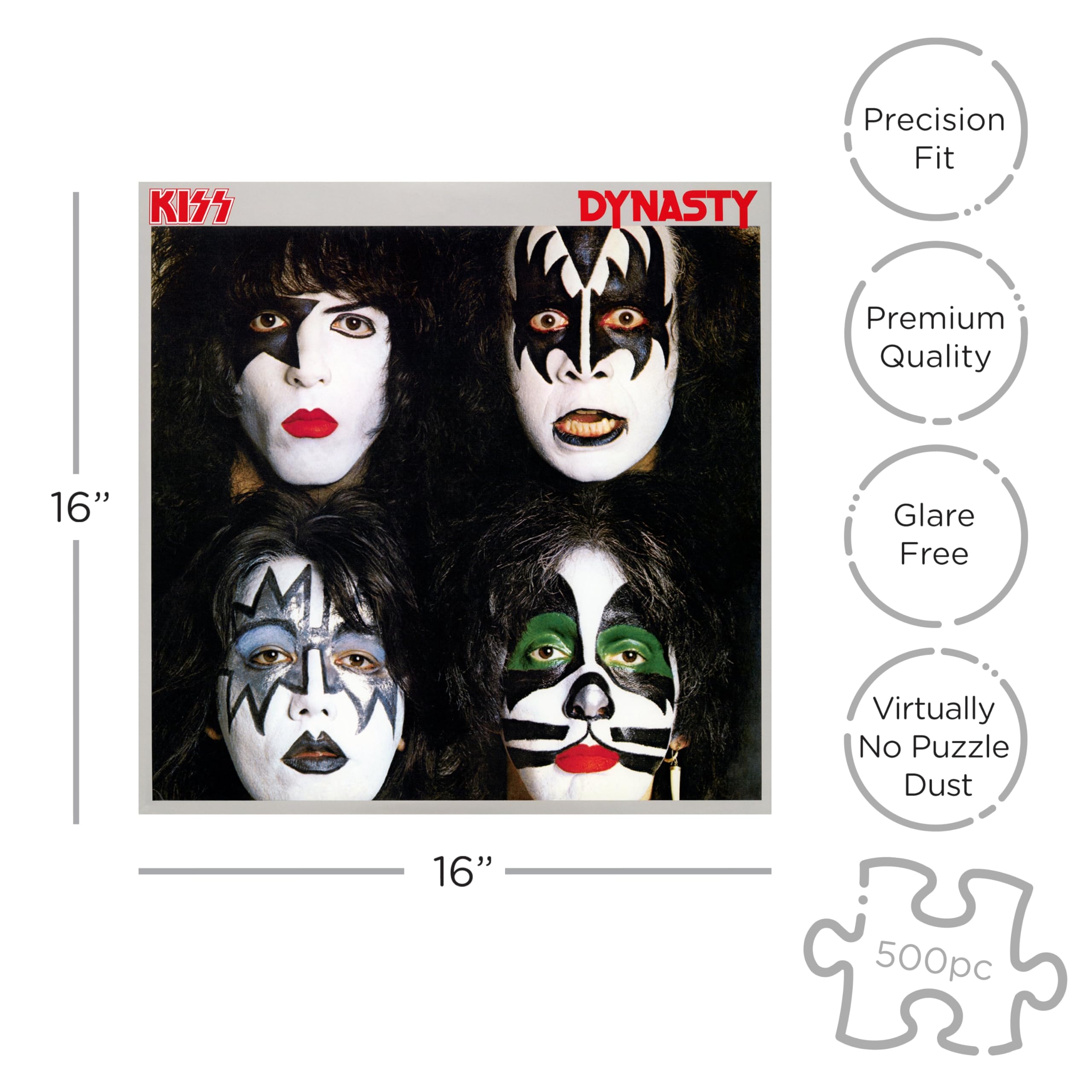 Amazon.com: KISS Dynasty (500 Piece Jigsaw Puzzle) : Kiss: Toys