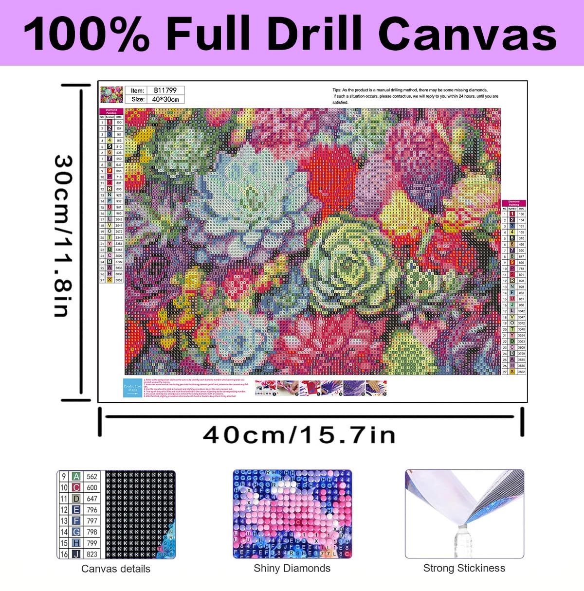 Amazon.co.jp: mrpwnle 多肉植物 ダイヤモンドペインティングキット