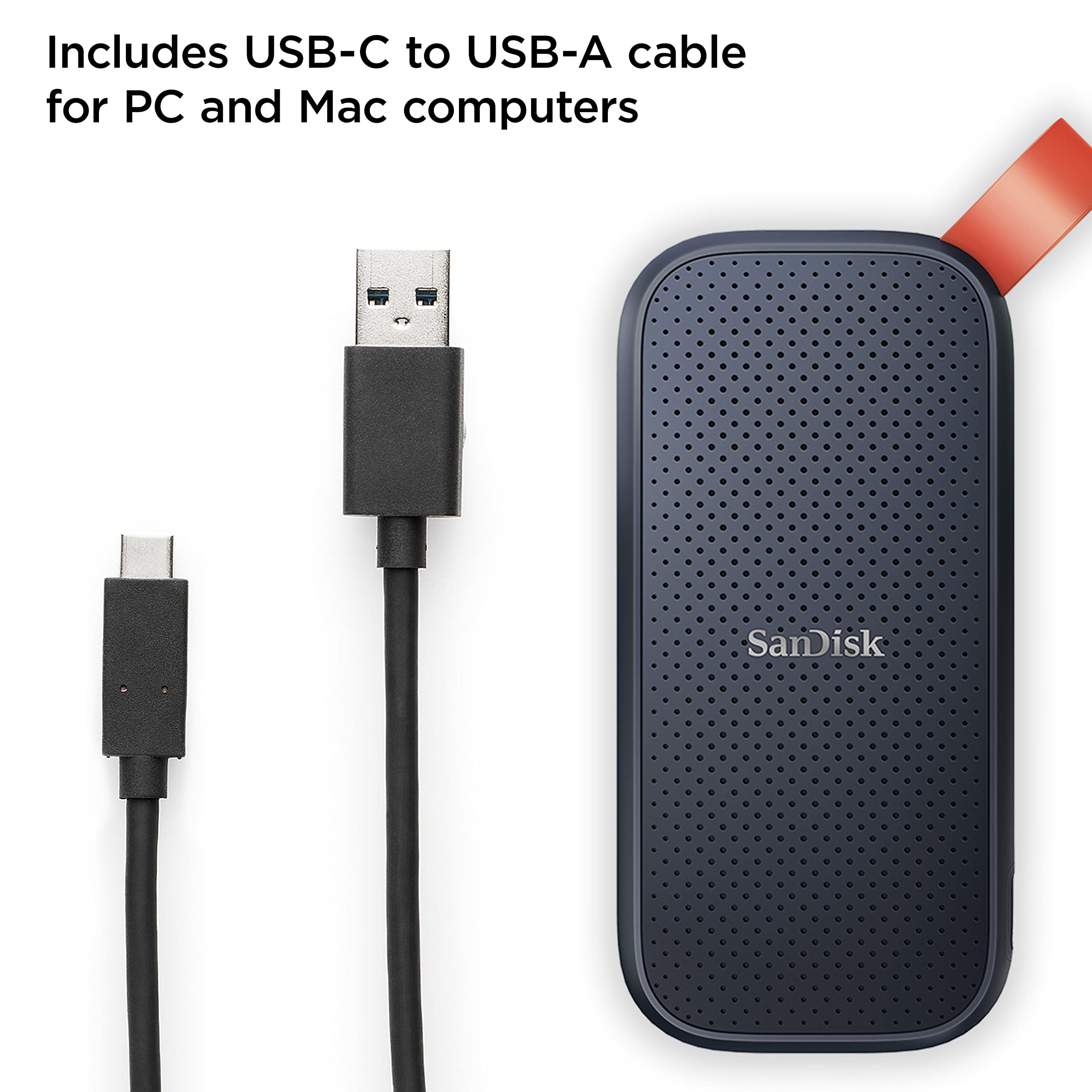 Amazon.com: SanDisk 1TB Portable SSD - Up to 800MB/s, USB-C, USB