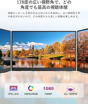 Amazon.co.jp: モバイルモニター タッチパネル 15.6インチ 1920*1080
