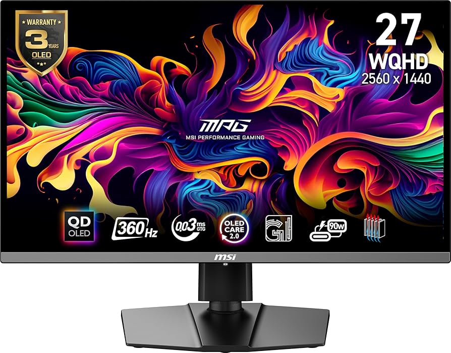 Amazon.com: msi MPG 271QRX QD-OLED, 27 OLED Gaming Monitor, 2560 x