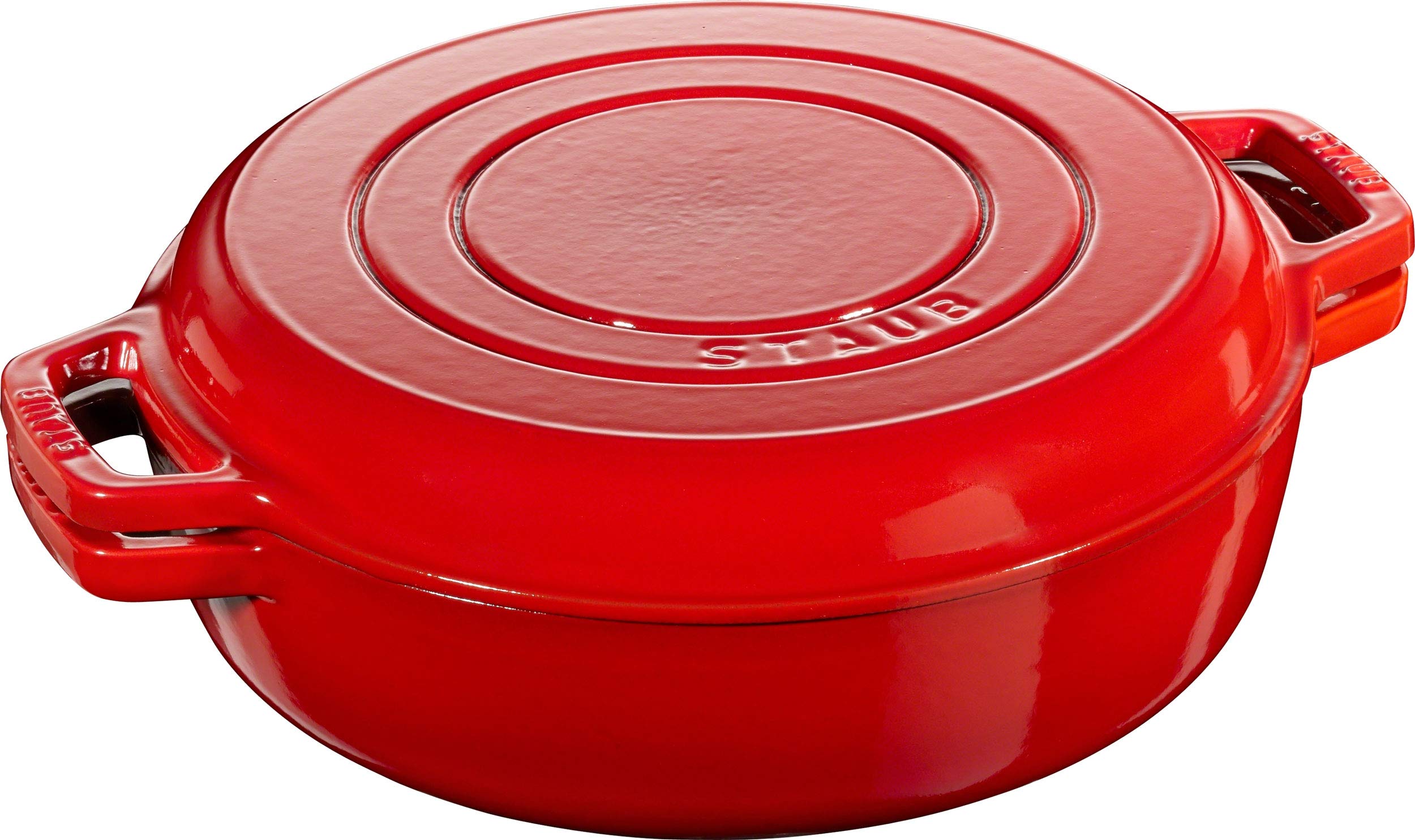 Amazon｜staub ストウブ 「 スキヤキ&グリル チェリー 26cm 」 両手