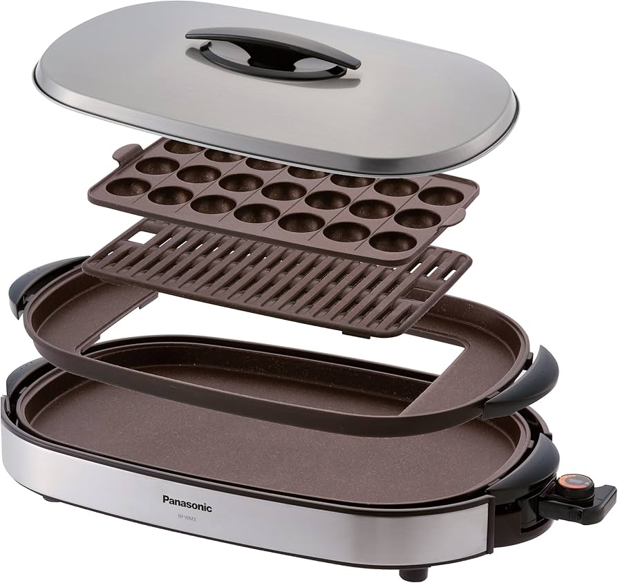 Amazon | パナソニック ホットプレート シルバー NF-WM3-S