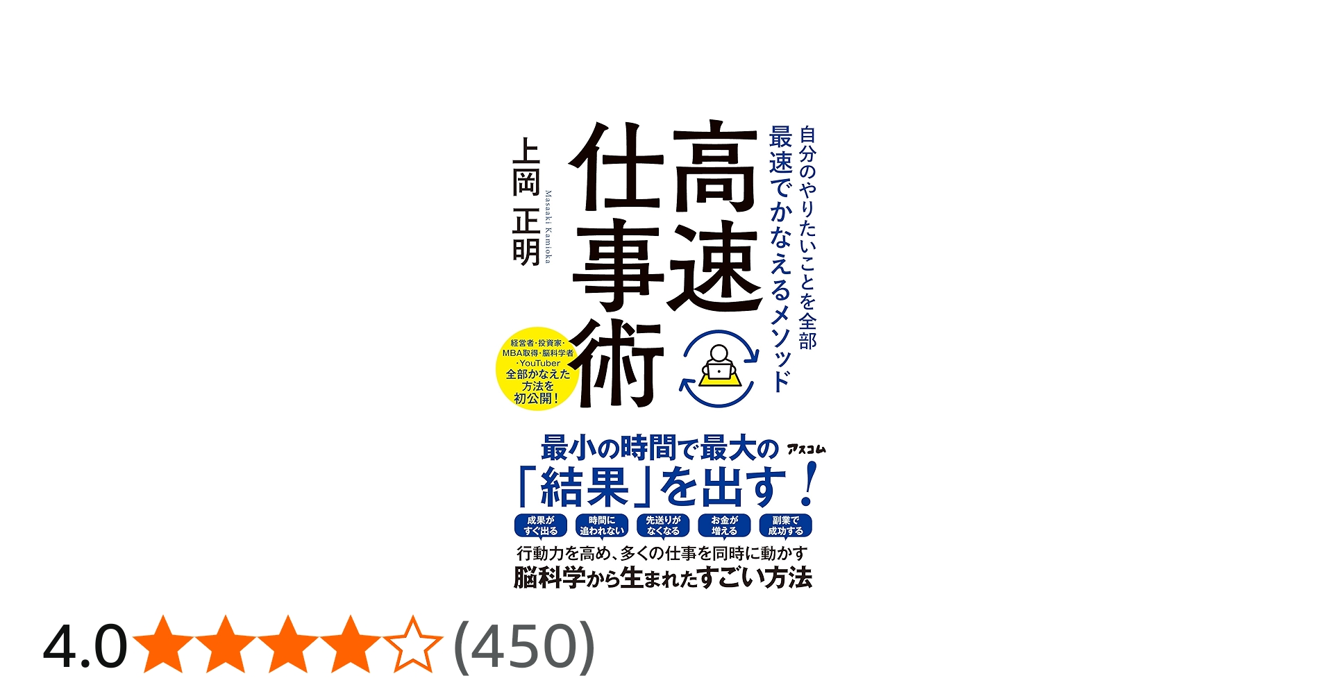 自分のやりたいことを全部最速でかなえるメソッド 高速仕事術 | 上岡