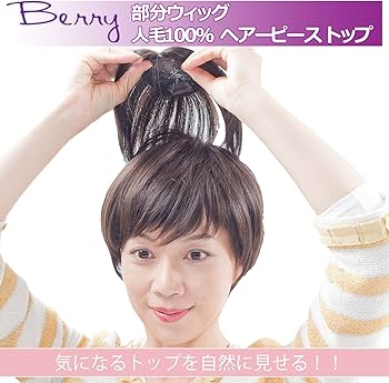 Amazon.co.jp: 部分ウィッグ プチシリーズ (トップ BT01-H2B 暗自然