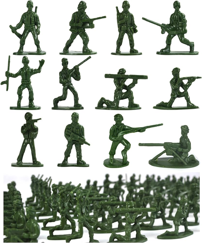 Amazon.co.jp: clowin 兵士 フィギュア 兵隊 軍隊 おもちゃ グリーン