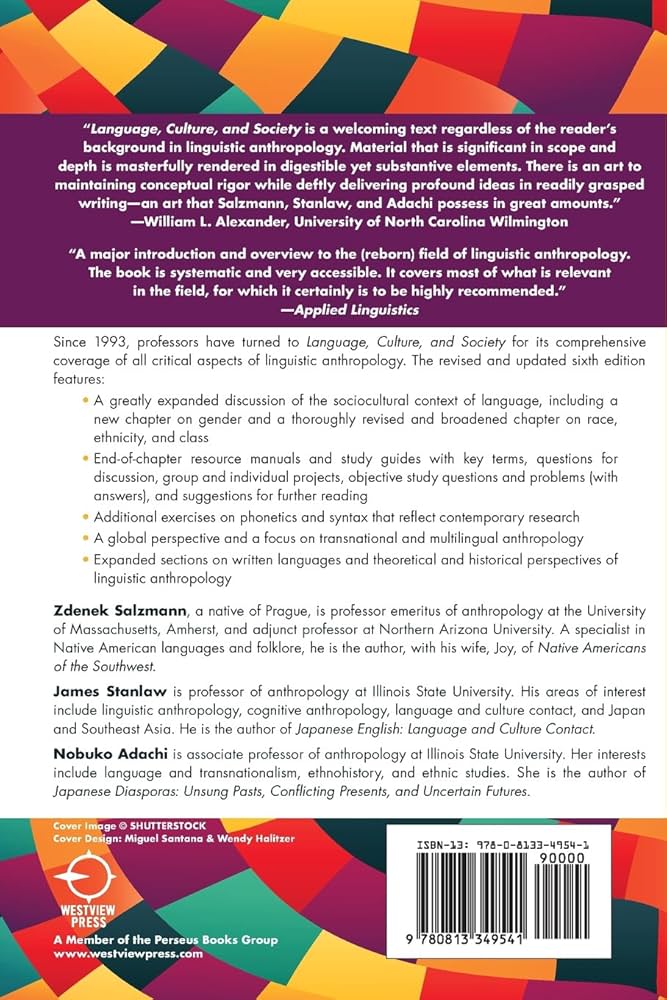 Amazon.com: Language, Culture, and Society: An Introduction to