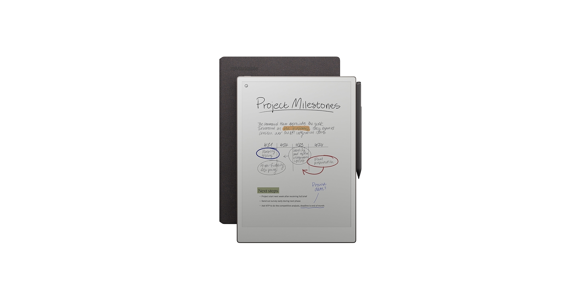 Amazon.com : reMarkable Paper Pro Bundle – Mosaic Weave | Includes