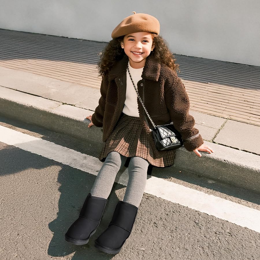 Amazon.com | DREAM PAIRS Girls Boys Boots Kids Faux Fur Lined