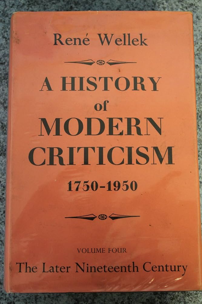 Amazon | History of Modern Criticism, 1750-1950 | Wellek, Rene