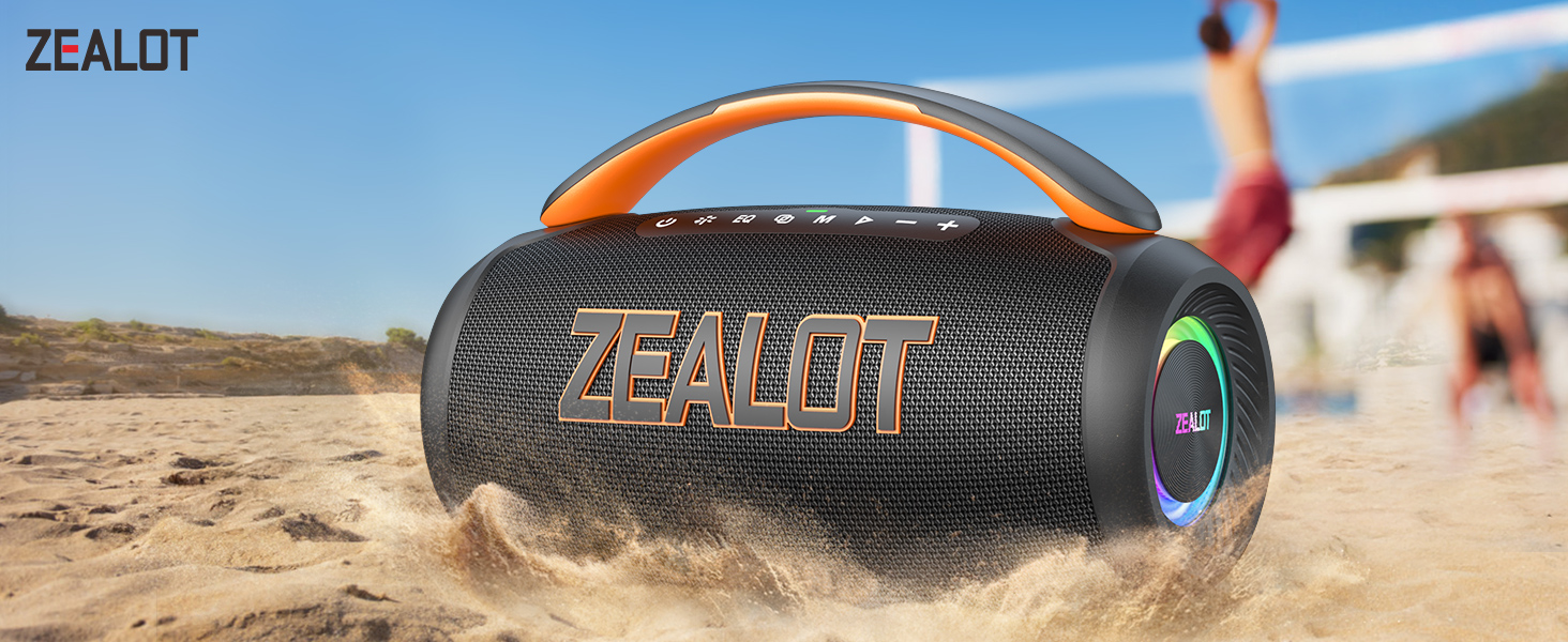 Amazon.com: ZEALOT Portable Bluetooth Speaker, 80W Peak Waterproof