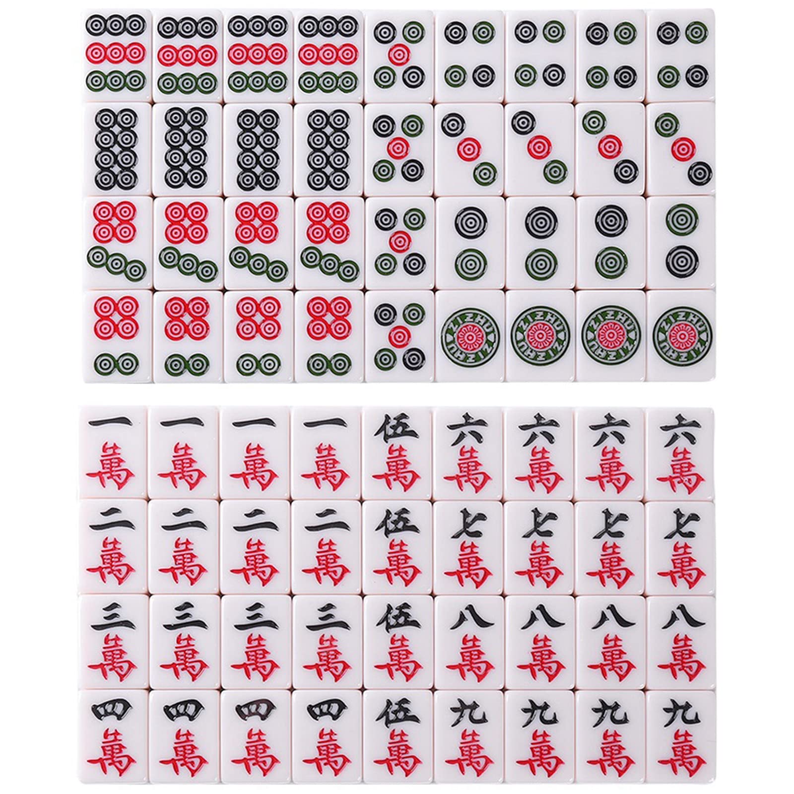 Amazon | ミニ麻雀セット ミニ144麻雀牌セット、 ポータブル麻雀セット