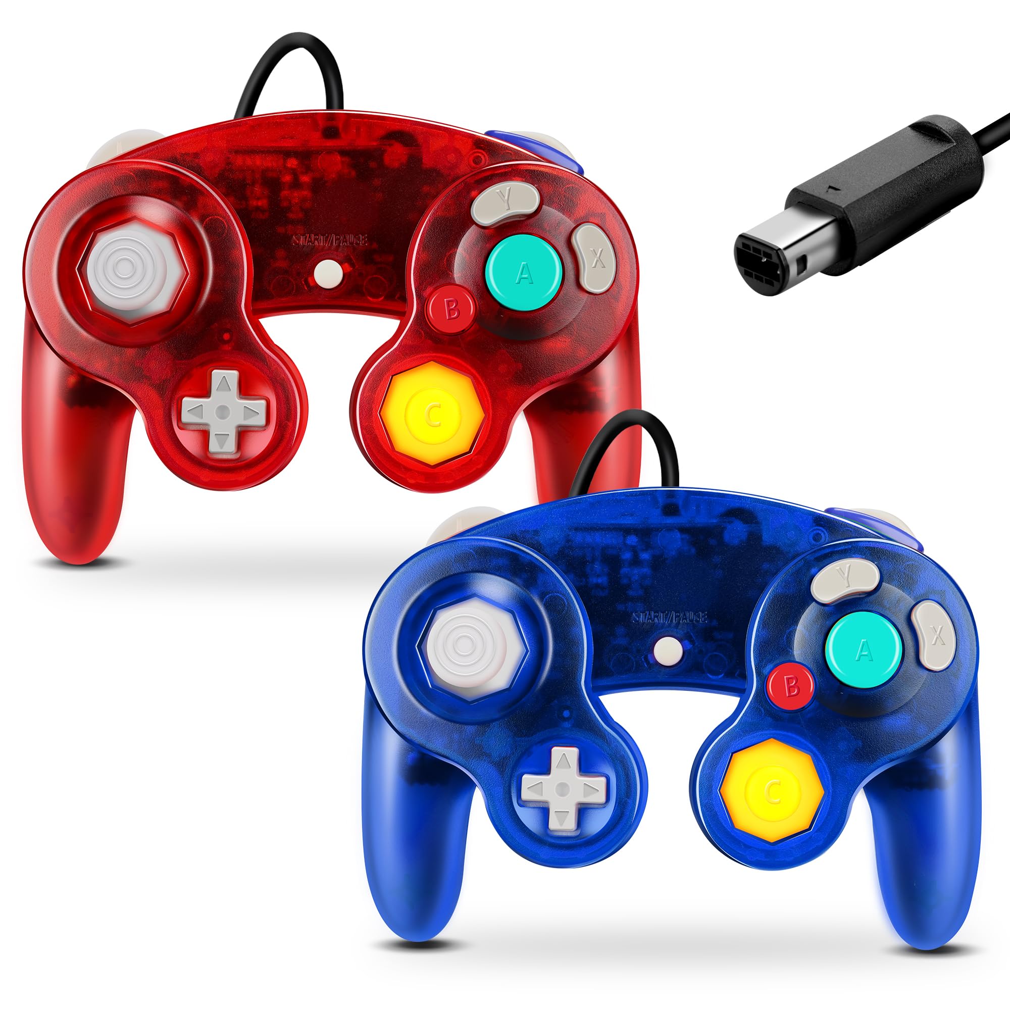 Amazon | FIOTOK ゲームキューブコントローラー クラシック有線