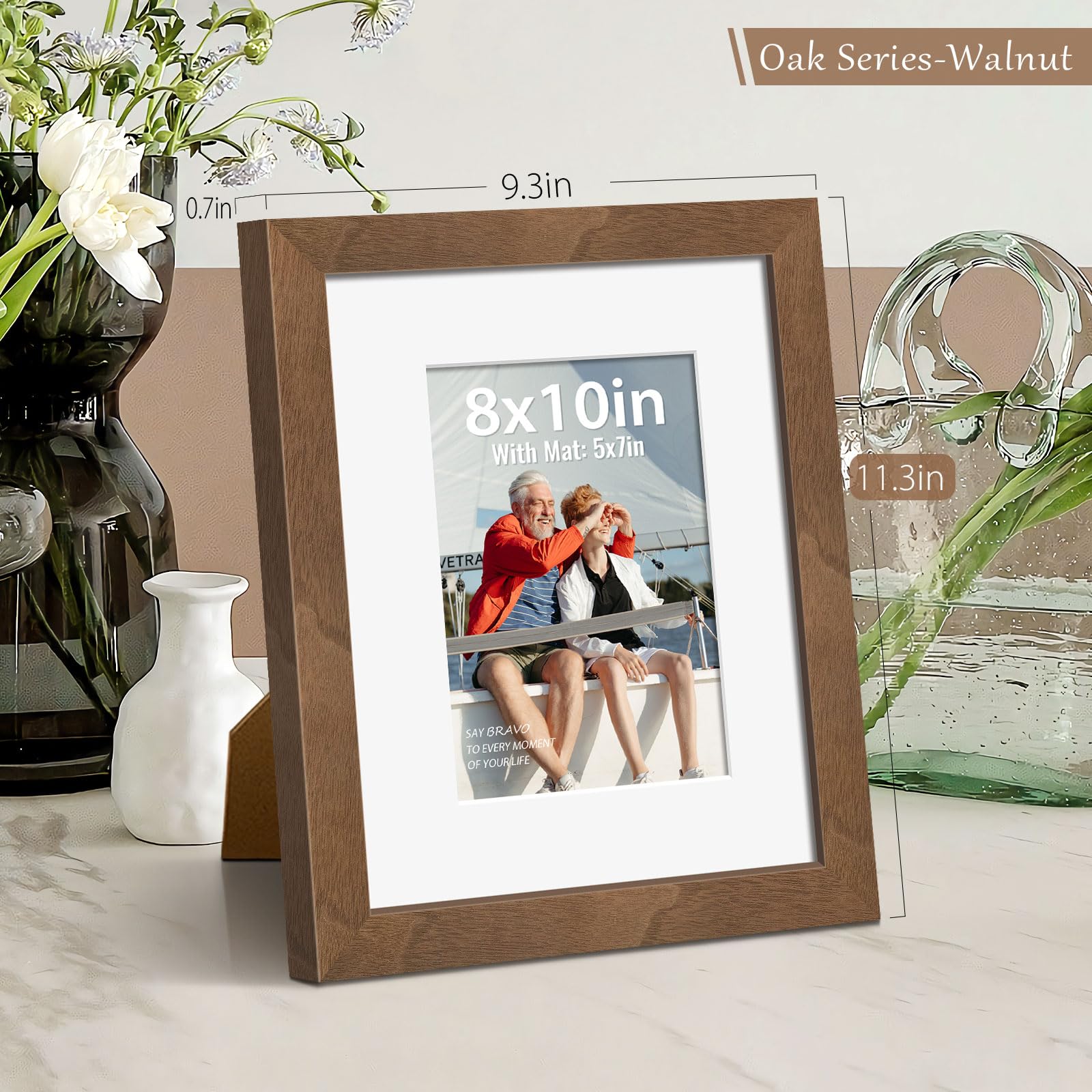 Amazon.com - VCK 8x10 Picture Frame 2 Pack, Natural Wood Grain