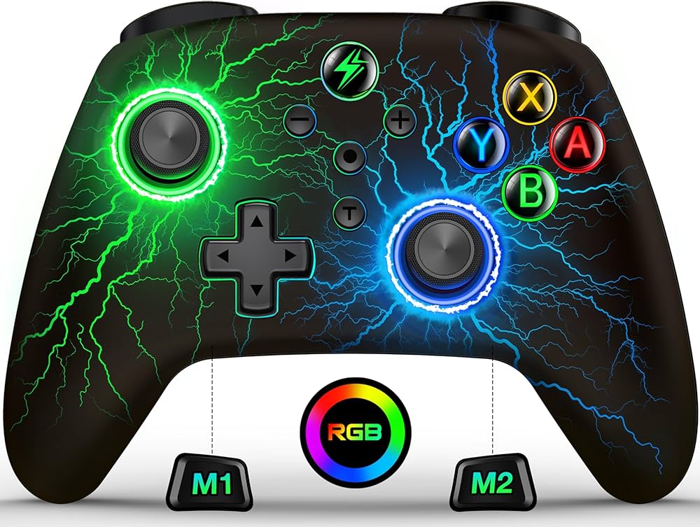 Amazon.co.jp: Switch コントローラー Switch1/2代対応 8色RGBライト