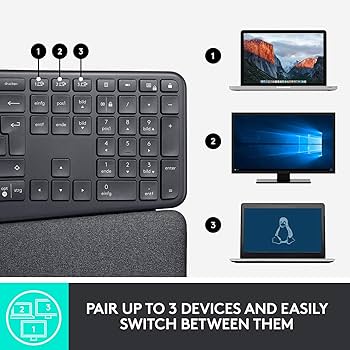 Amazon.com: Logitech Ergo K860 Wireless Ergonomic Keyboard with