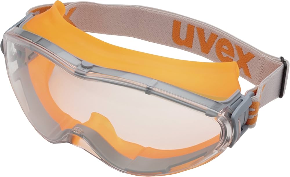 uvex ゴーグル 透明/オレンジ ケース付き uvex ゴーグル 透明/オレンジ