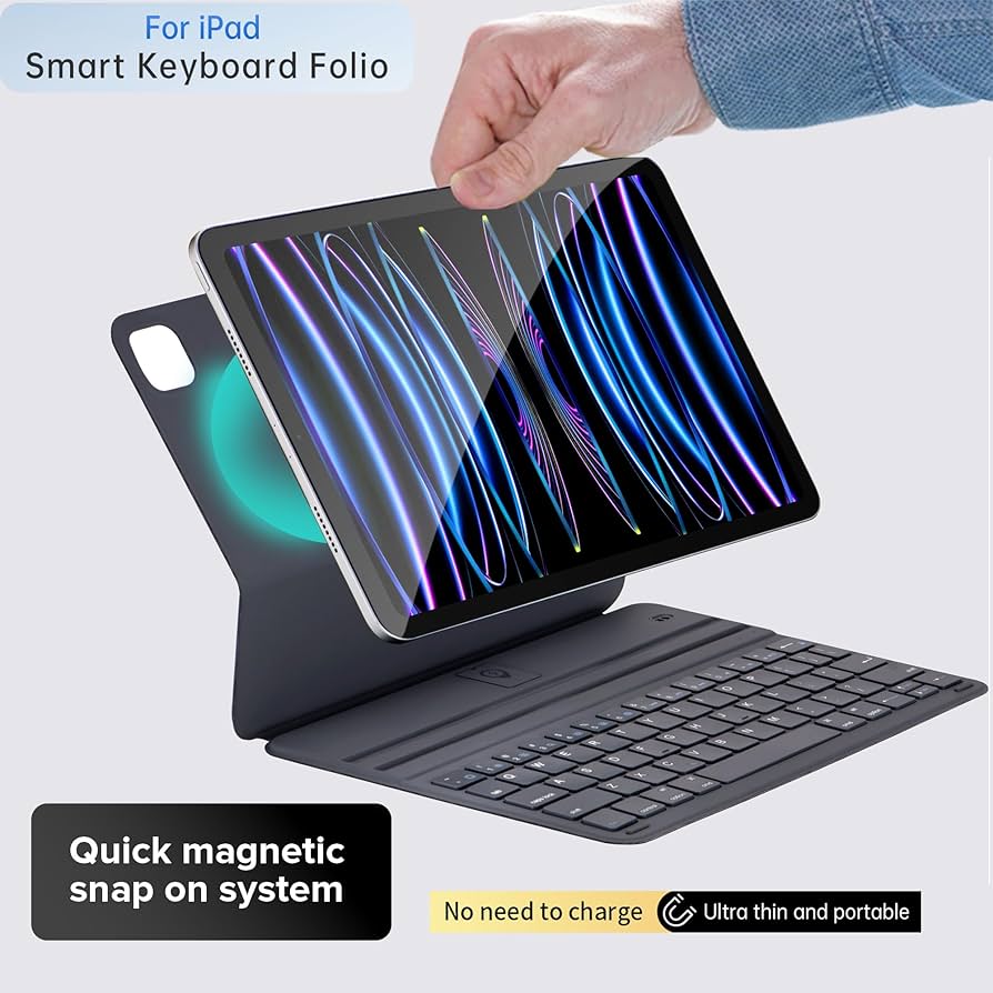 Smart Keyboard Folio for Air 11 Inch (M3 2025/M2 2024) & iPad Pro