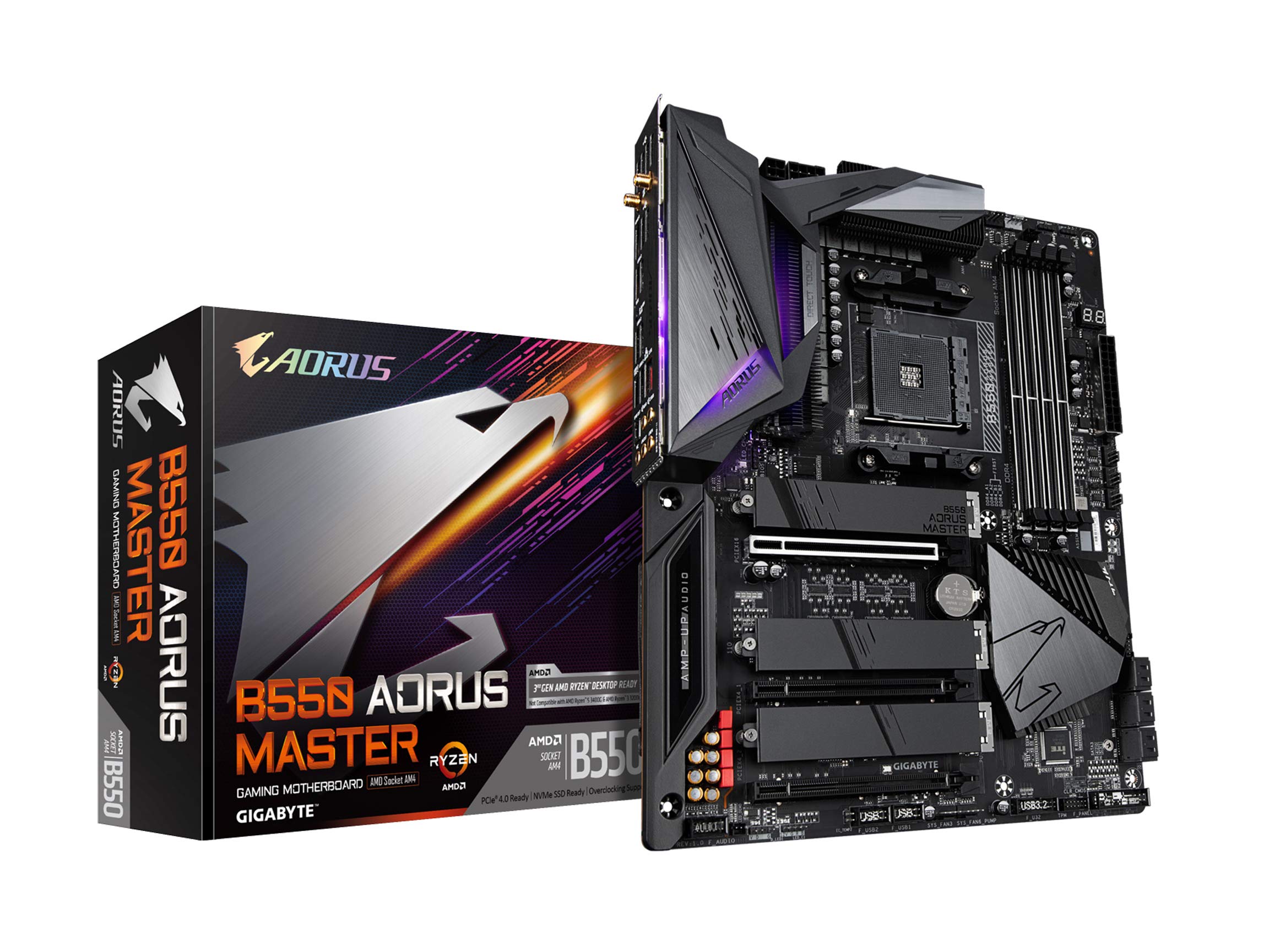 GIGABYTE B550 AORUS Master (AM4 AMD/B550/ATX/Triple M.2/SATA 6Gb/s