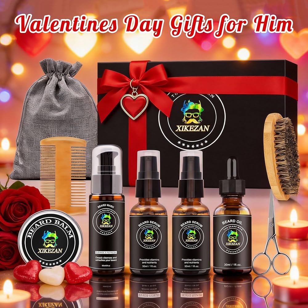 Amazon.com : XIKEZAN Beard Kit for Men Grooming & Care Set w/2