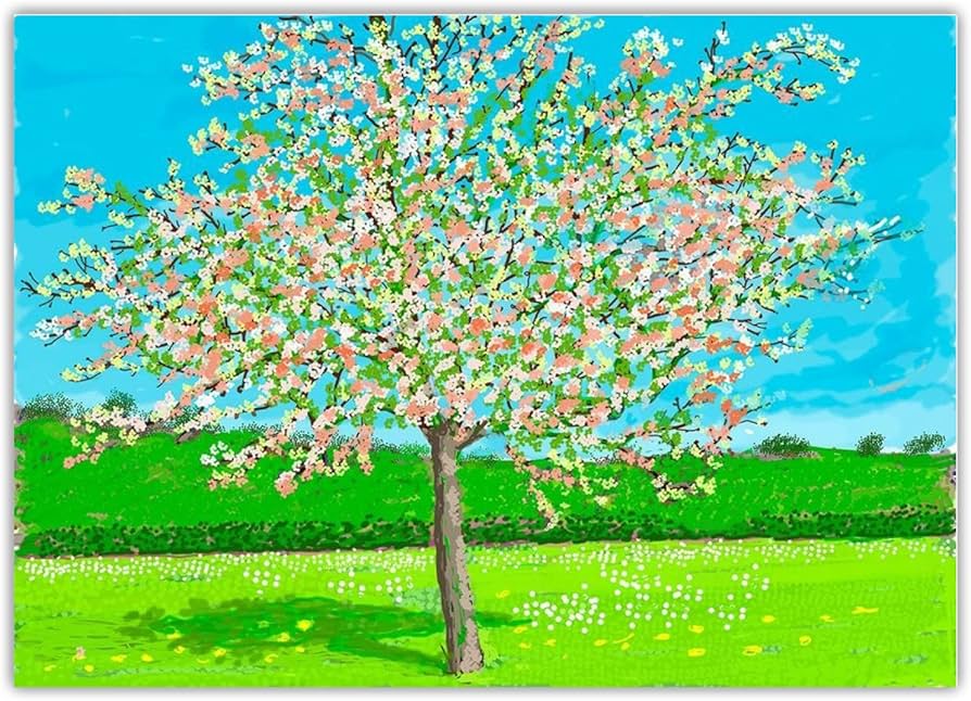 Amazon｜デビッドホックニーポスターと版画《春の到来》ウォールアート