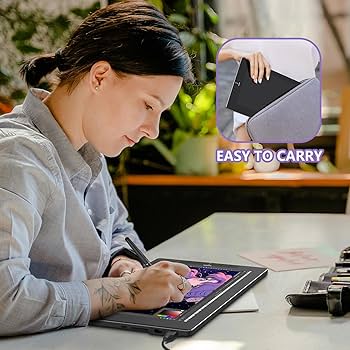 Amazon.com: VEIKK VK1200 V2 Drawing Tablet with Screen,11.6-inch