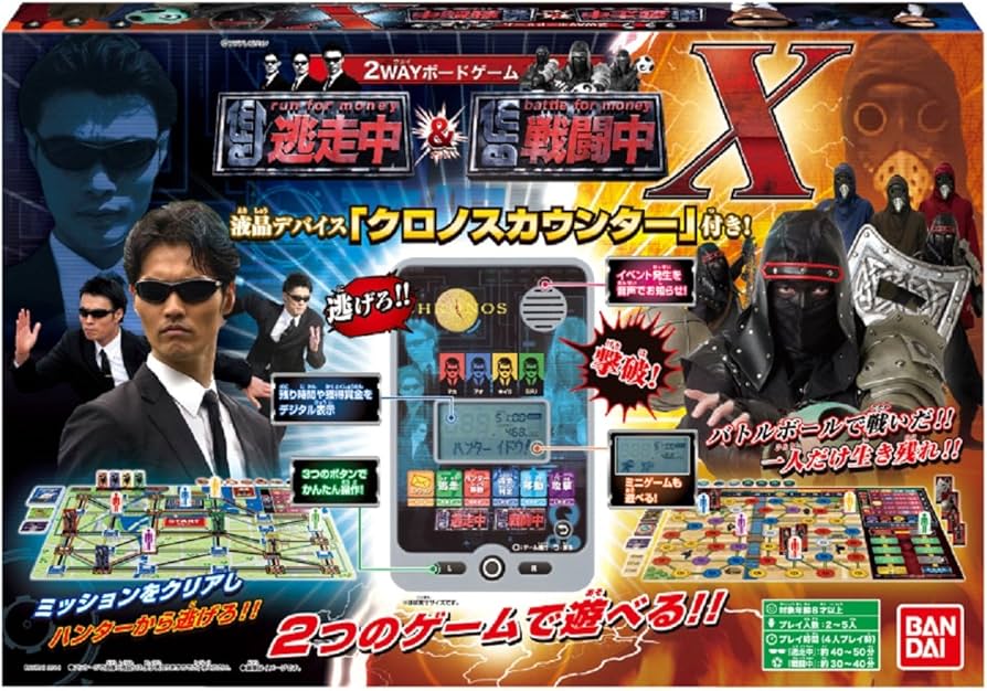 Amazon.co.jp: 2WAYボードゲーム 逃走中&戦闘中X(クロノス) : おもちゃ