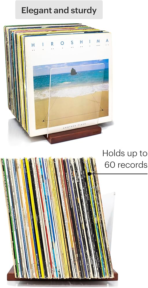 Amazon.com: MÖNKE Premium Vinyl Record Storage - a Mid-Century