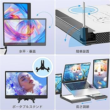 Amazon.co.jp: デュアルディスプレ トリプルモバイルモニター
