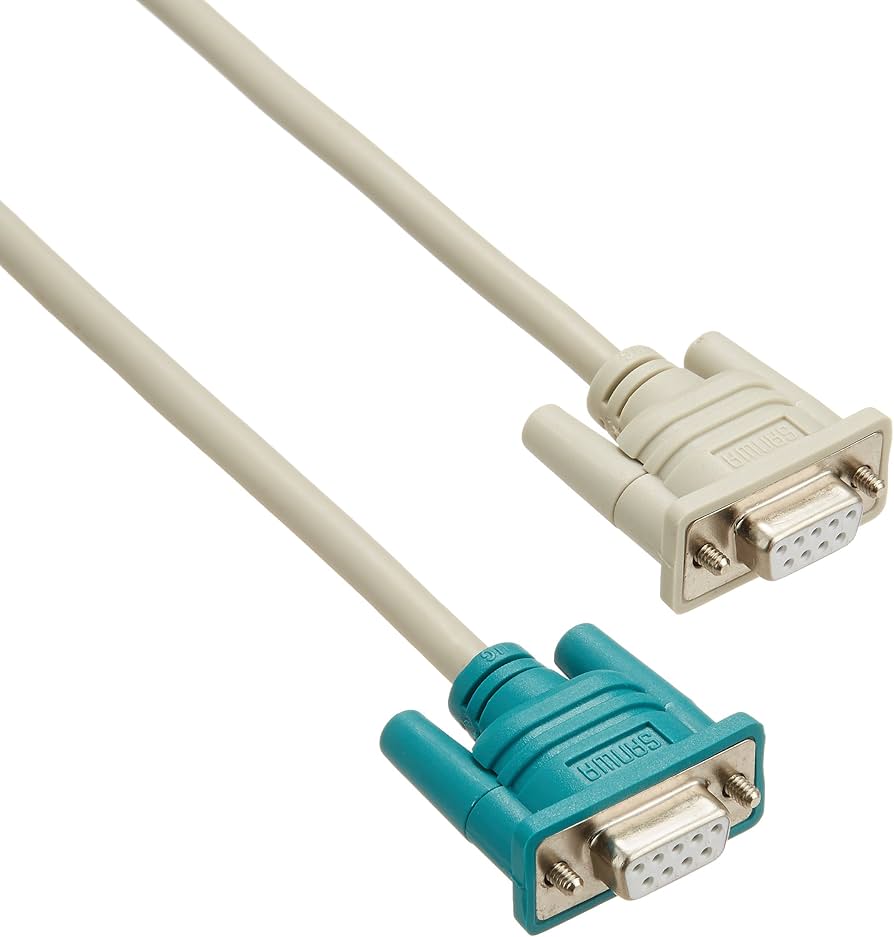 Amazon.co.jp: サンワサプライ RS-232Cケーブル D-sub9pinメス-メス(4