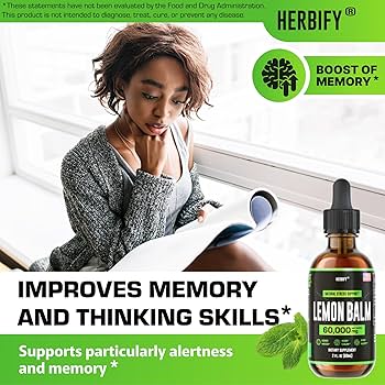 Amazon.com: HERBIFY Lemon Balm Tincture - Melissa Officinalis Leaf