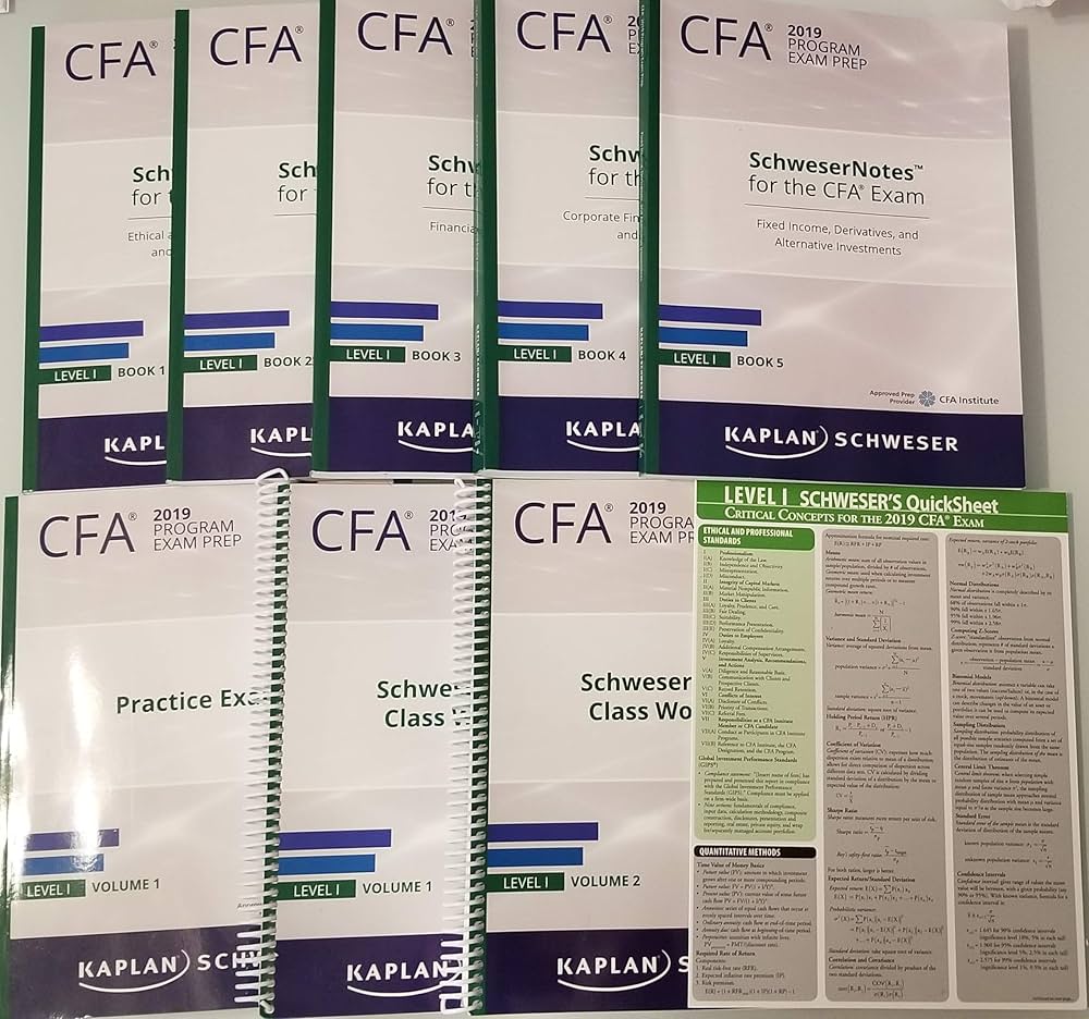 CFA 2019 Level 1 Kaplan Schweser Books 1-5, Practice Exam Volume 1