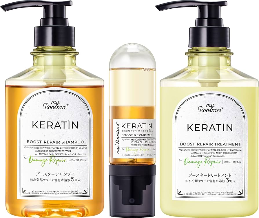 Amazon | マイブースターズ myBoostars 【ケラチン】シャンプー