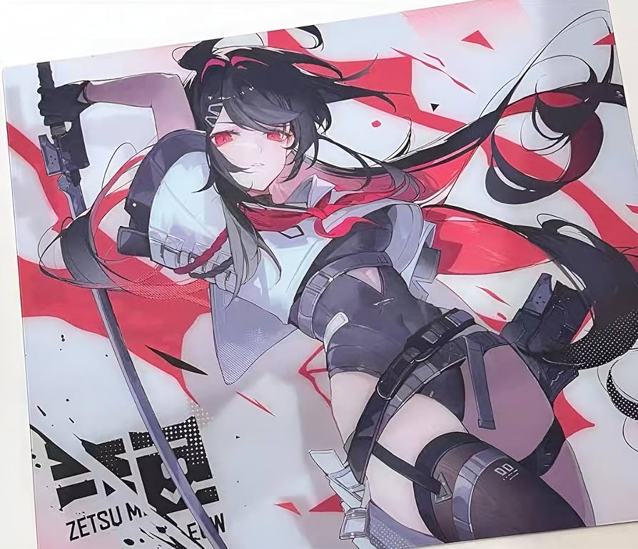 Amazon.co.jp: ZETSUMEOW 刃-YAIBA- ガラス製ゲーミングマウスパッド