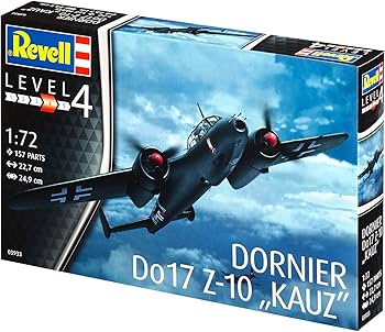 Amazon | ドイツレベル 1/72 ドイツ空軍 ドルニエ Do17Z-10 プラモデル
