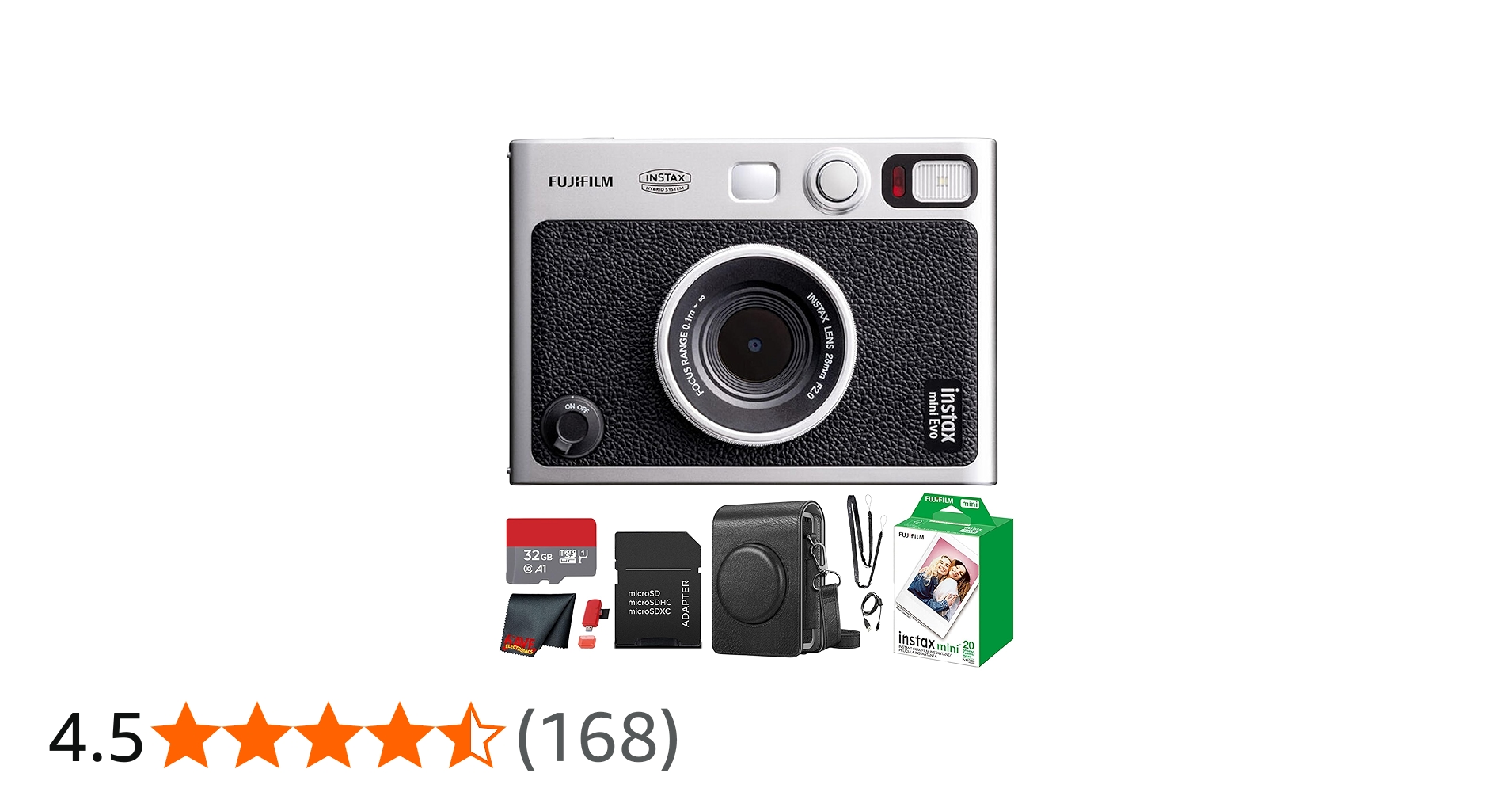 Amazon | Fujifilm Instax Mini EVO ハイブリッドインスタントフィルム