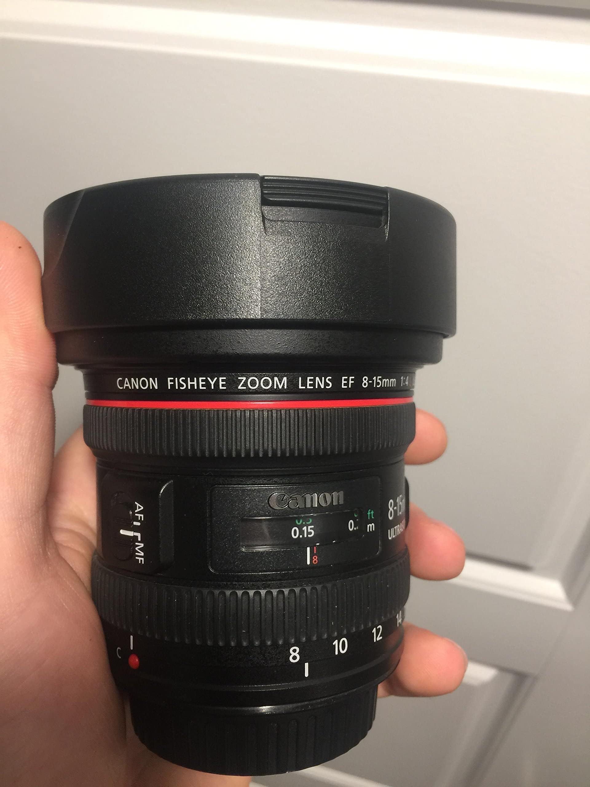 Amazon.com : Canon EF 8-15mm f/4L Fisheye USM Ultra-Wide Zoom Lens