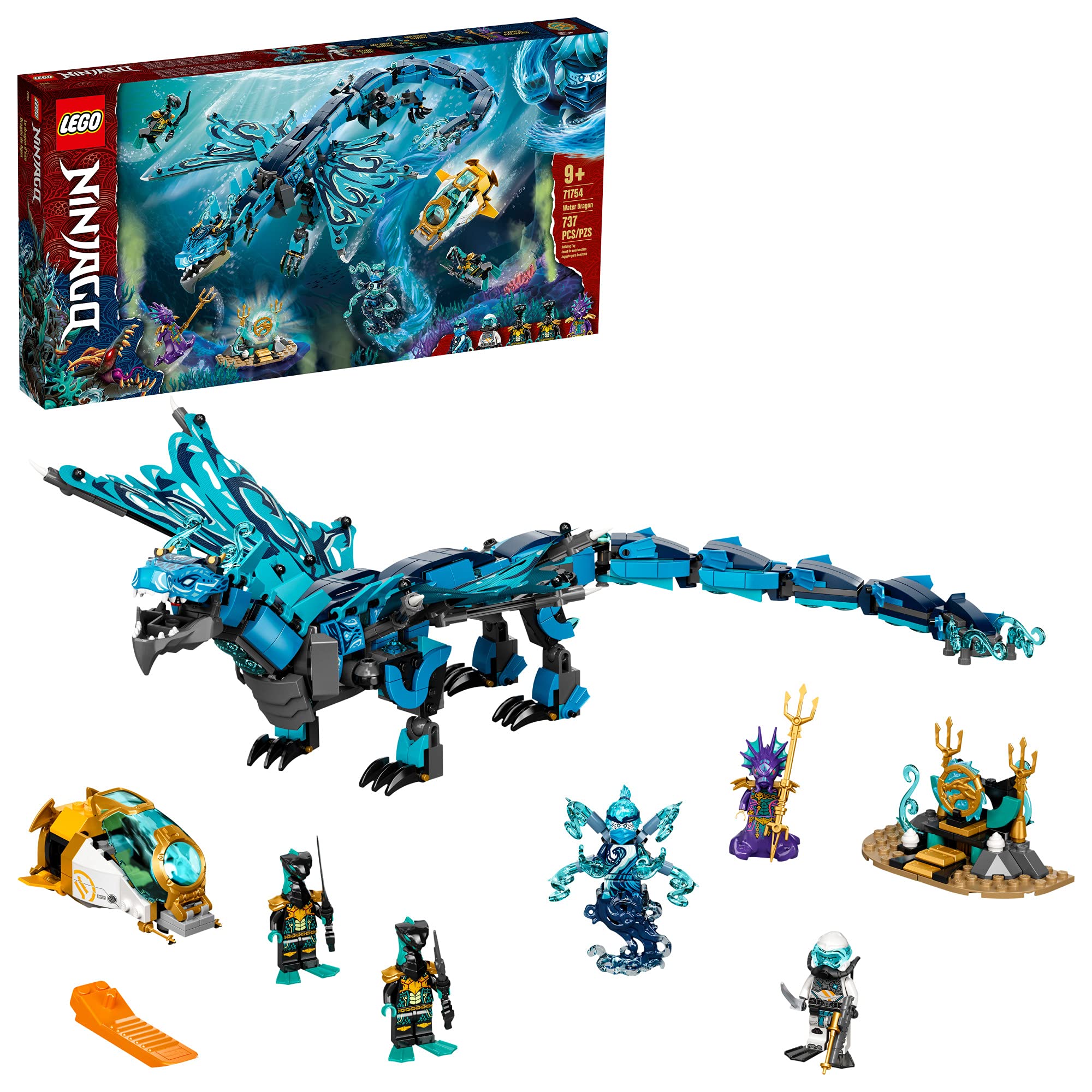 Amazon.com: LEGO NINJAGO Water Dragon Toy, 71754 Building Set with