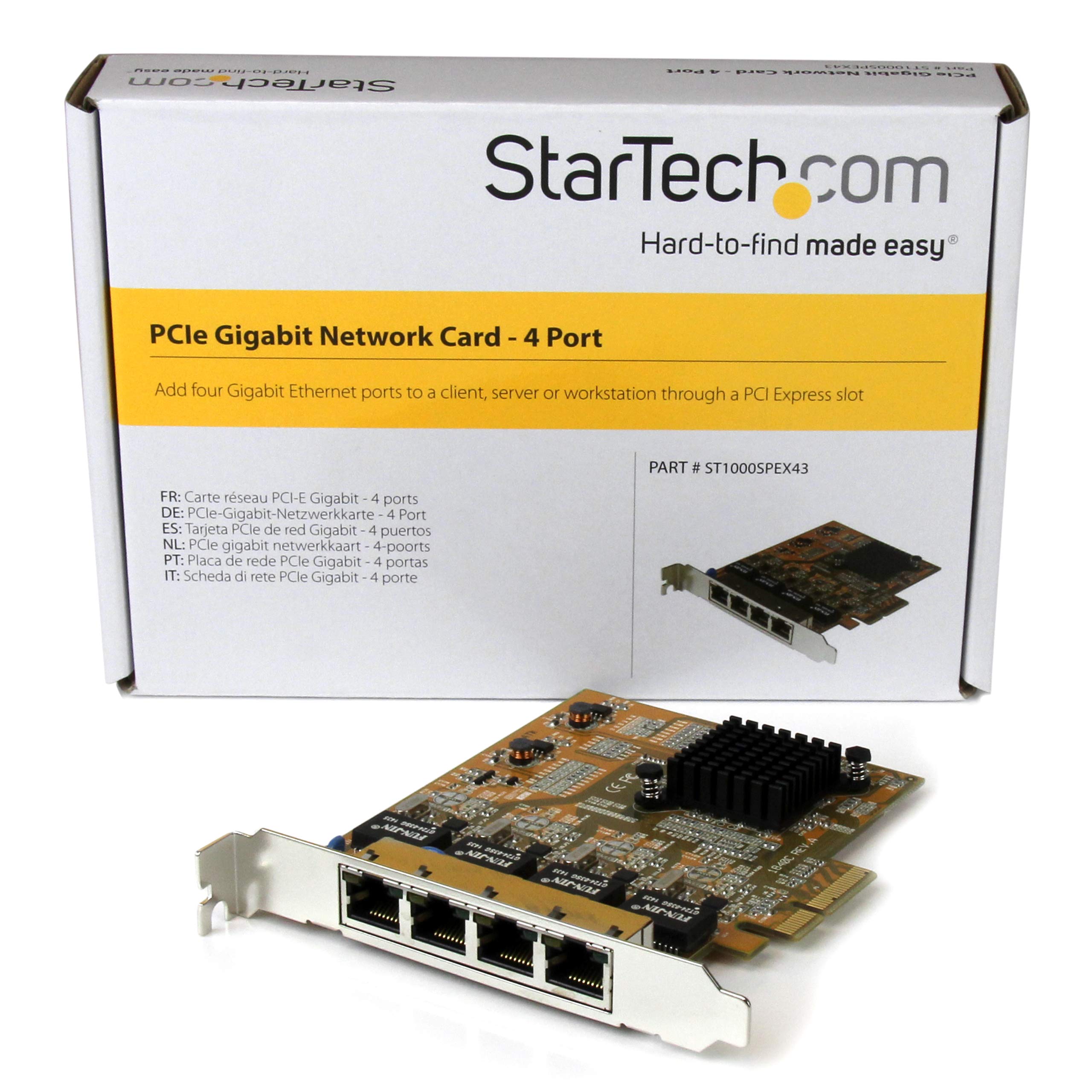 Amazon.co.jp: StarTech.com GbE 4ポート増設PCI Express対応