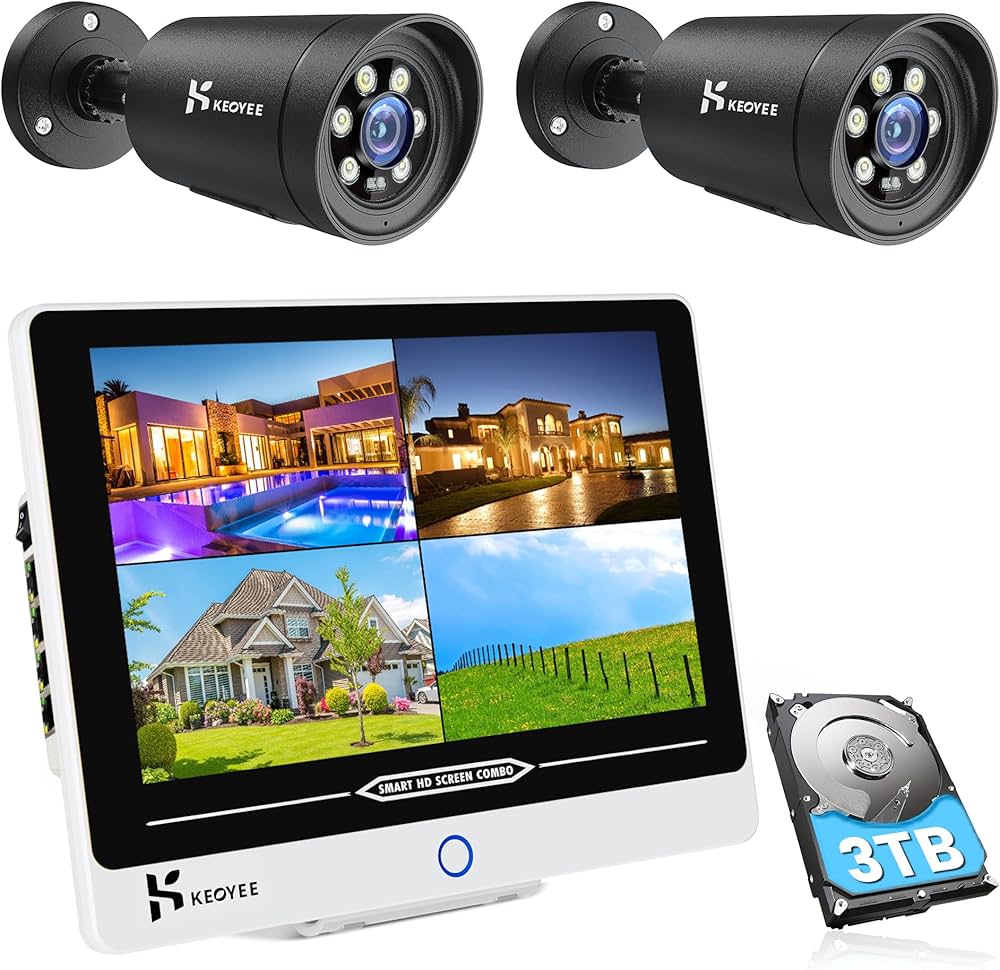 Amazon.co.jp: 【2026新型・500万高画素・カラー暗視】 防犯KEOYEE