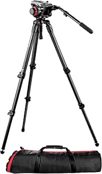 Amazon | Manfrotto ビデオキット カーボンファイバー三脚 504HD-535K