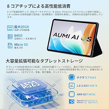 Amazon.co.jp: 【タブレット 10インチ wi-fiモデル android 15】 20GB+