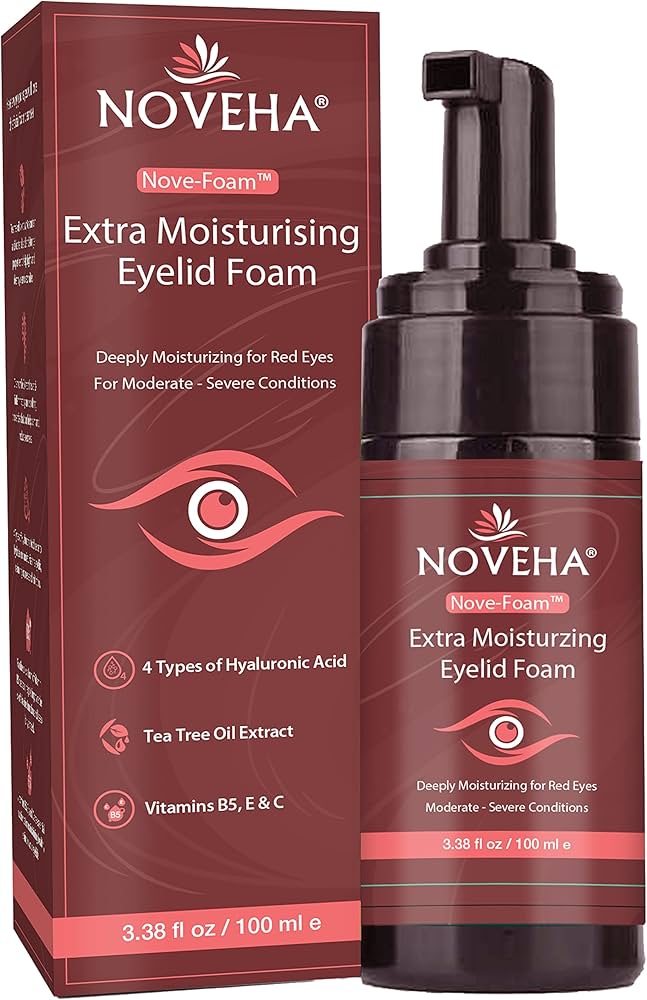 Amazon.com: NOVEHA Extra Nove Eyelid Foaming Cleanser | Daily